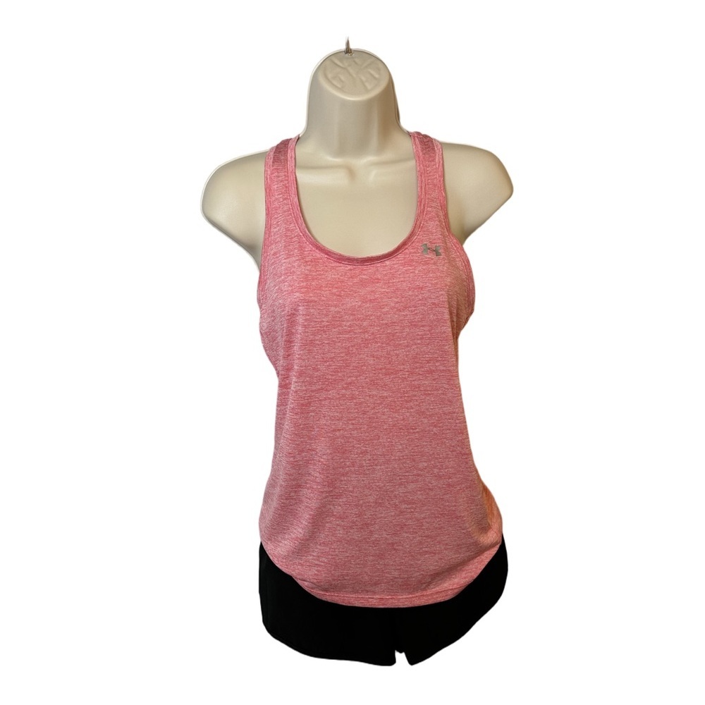 Under Armour HeatGear Pink Racerback Tank XS Power Gym Babe Energy